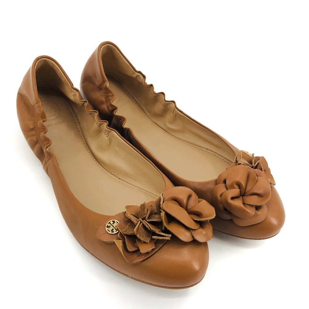 NWT Tory Burch Blossom Ballet Nappa Leather Flats - Picture 2 of 8